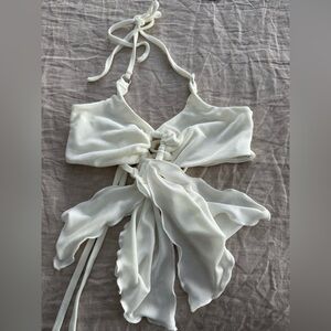 SHEIN Women’s Extra Small Halter Lace Up Back Top